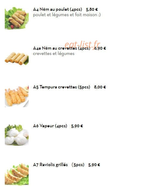 Sushi Wang — carte page 2