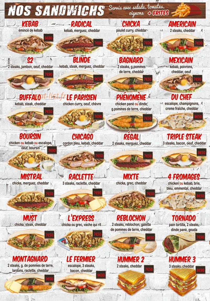 Tacos club — carte page 2