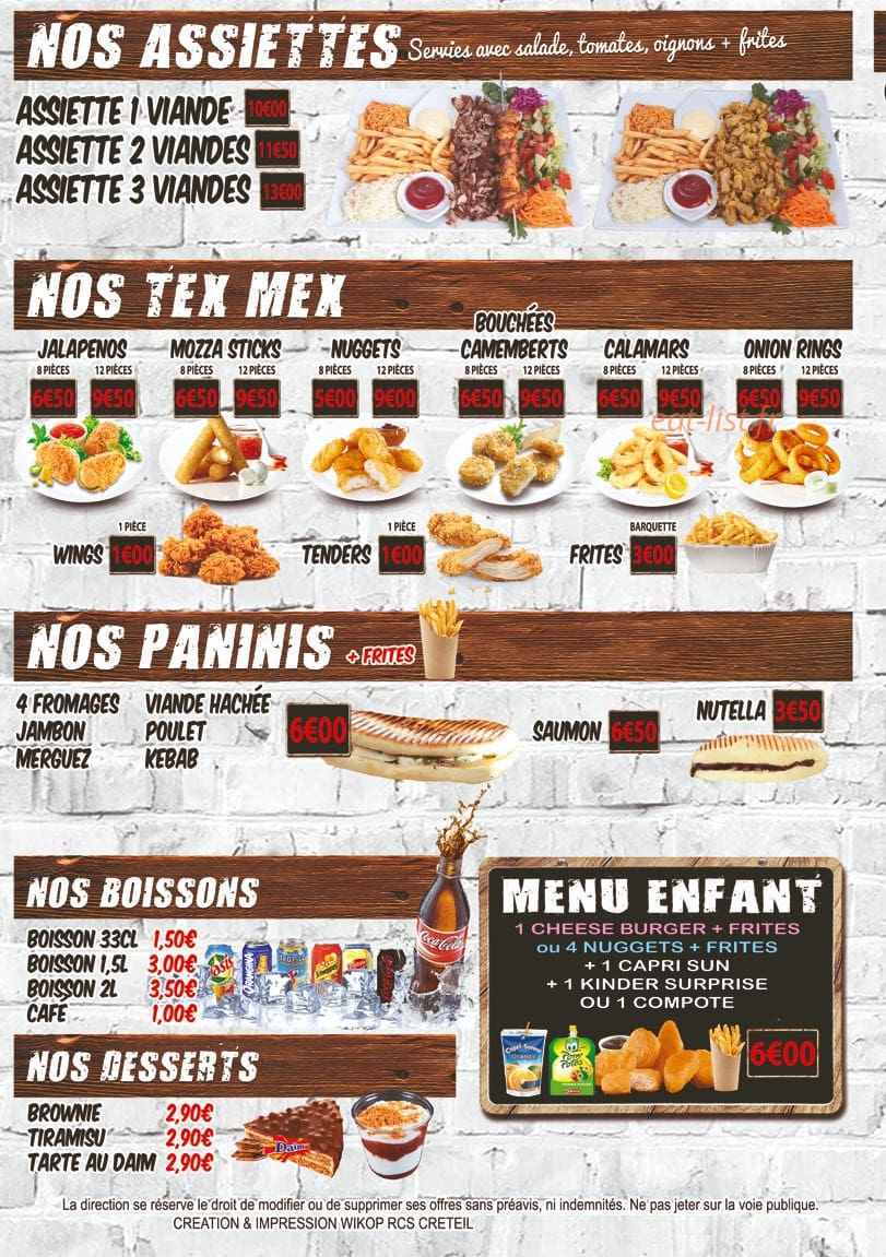 Tacos club — carte page 4