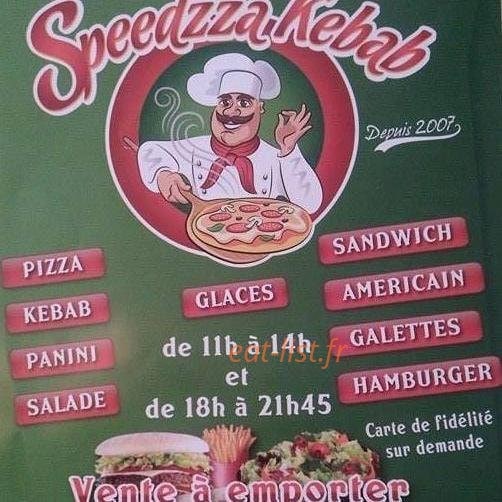 Speedzza kebab — carte page 1