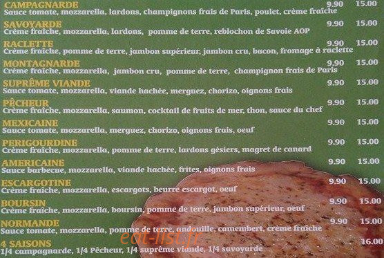 Speedzza kebab — carte page 3
