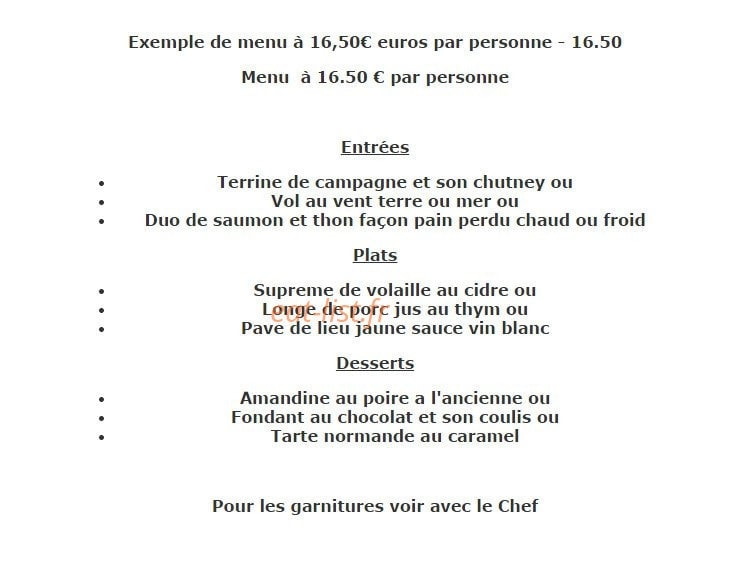 Restaurant  le Chêne pommier — carte page 13