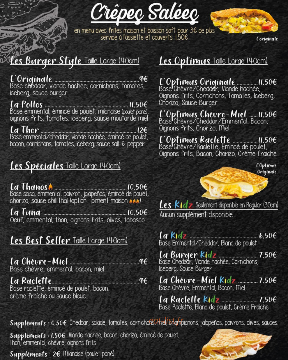 Marvin Crêpes — carte page 2