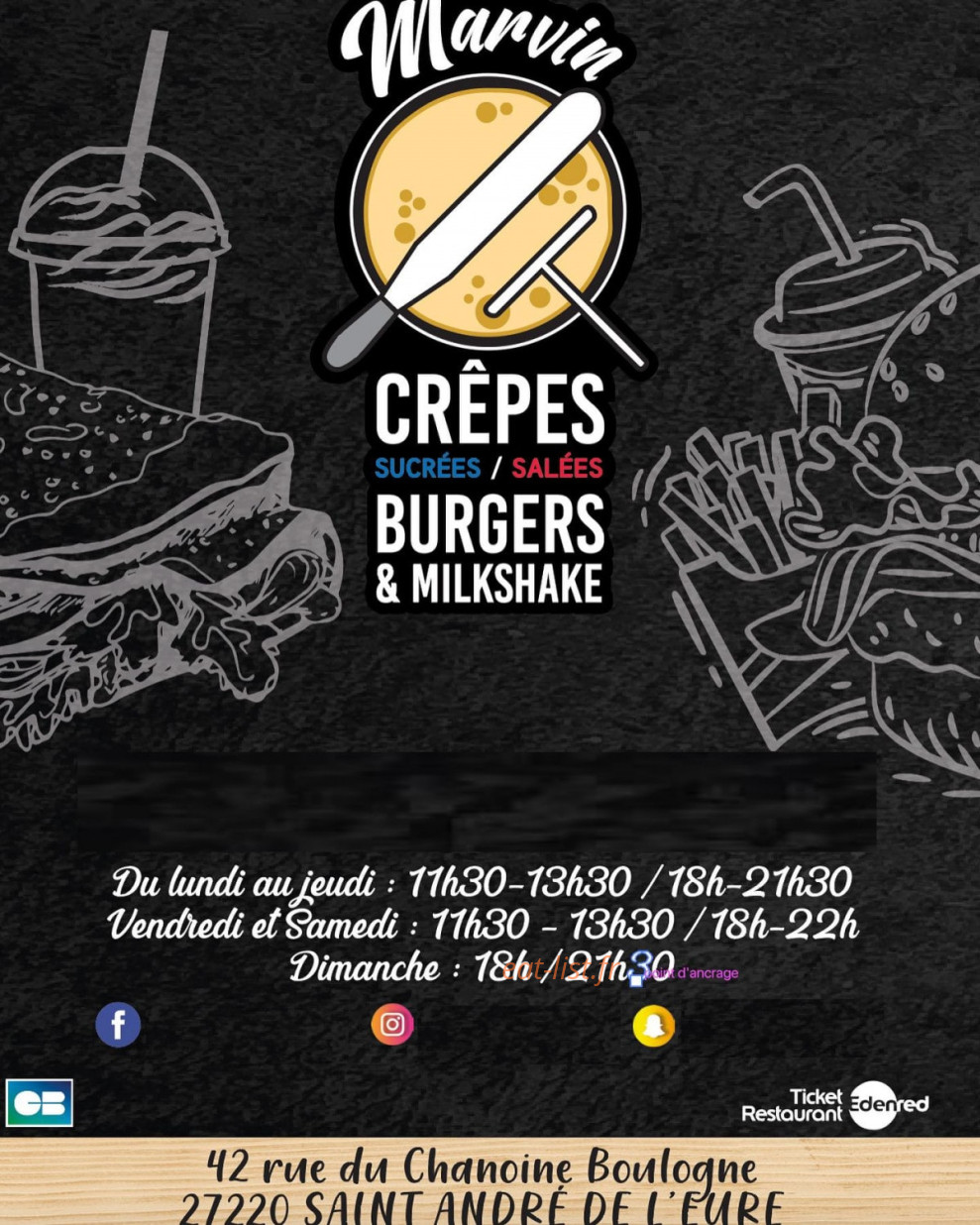 Marvin Crêpes — carte page 1