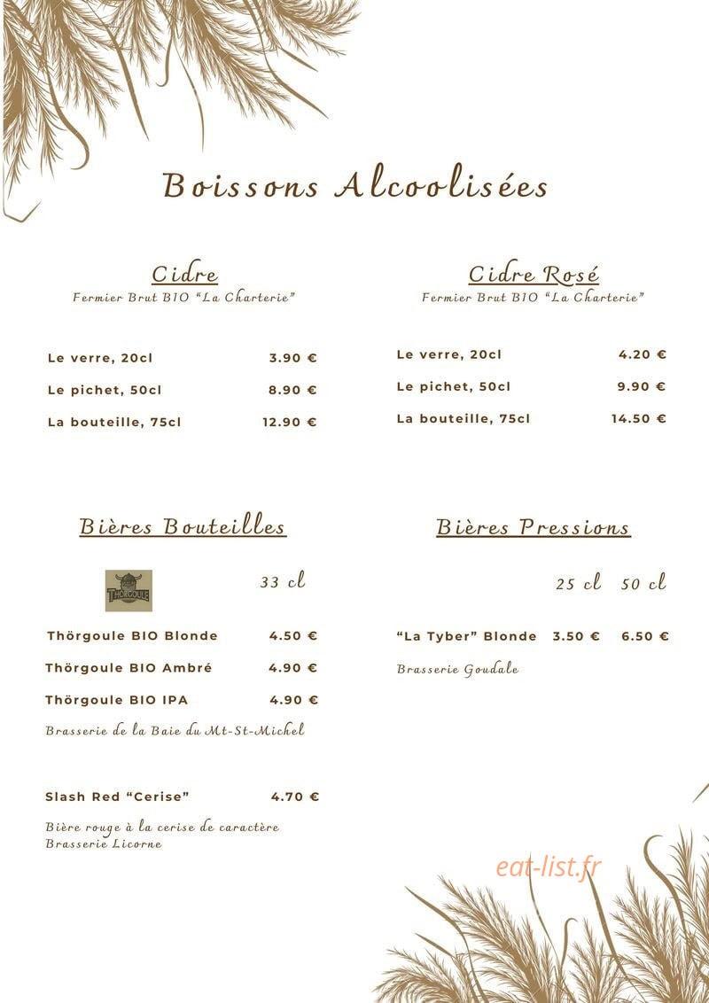 Aux Deux Amours — carte page 3