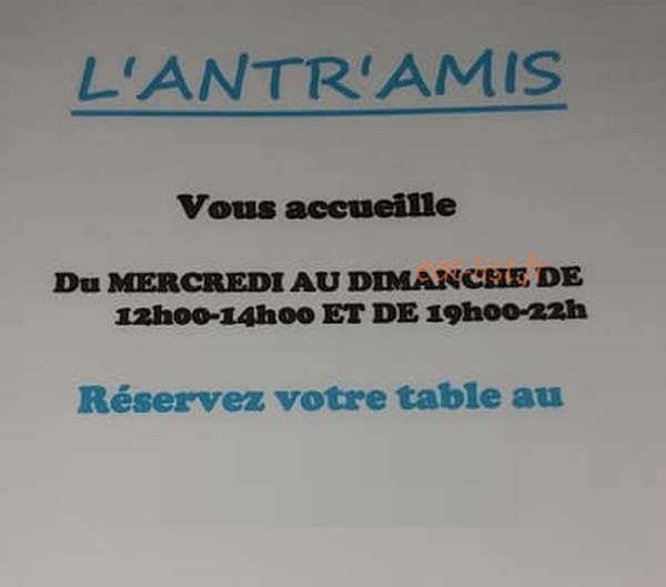L'Antr'Amis — carte page 1