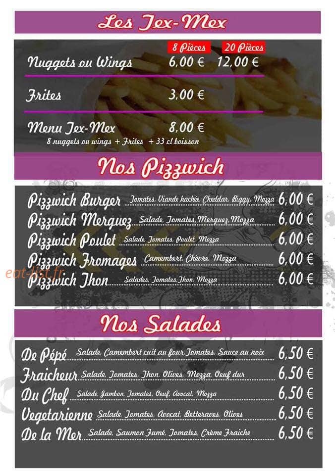 Presto Pizza — carte page 5
