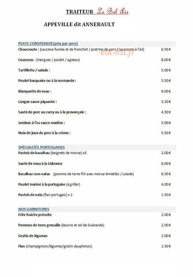 Le Bel Air — carte page 3