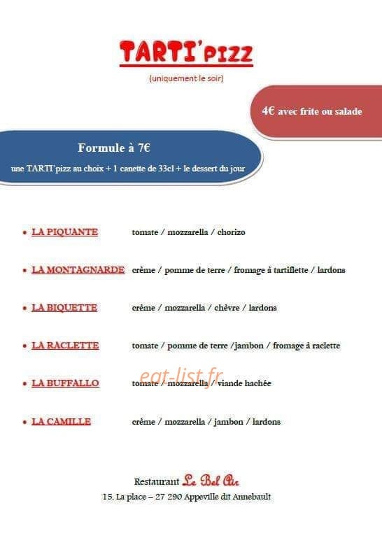 Le Bel Air — carte page 2
