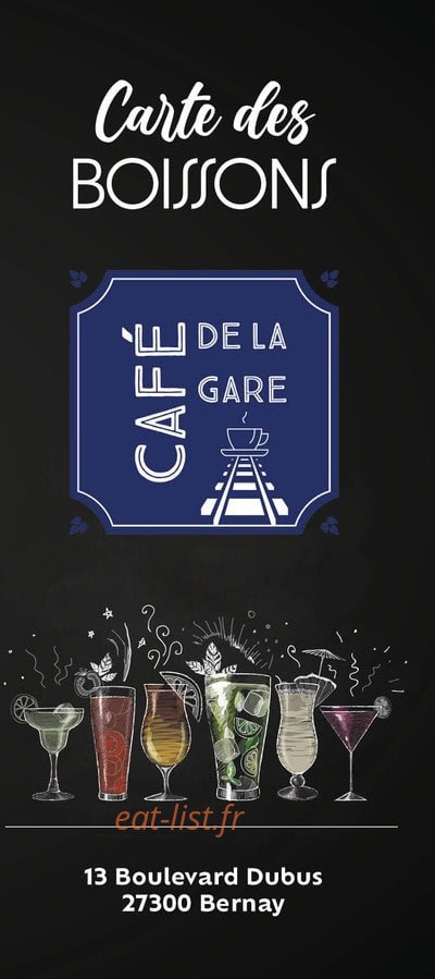 Café de la Gare — carte page 5