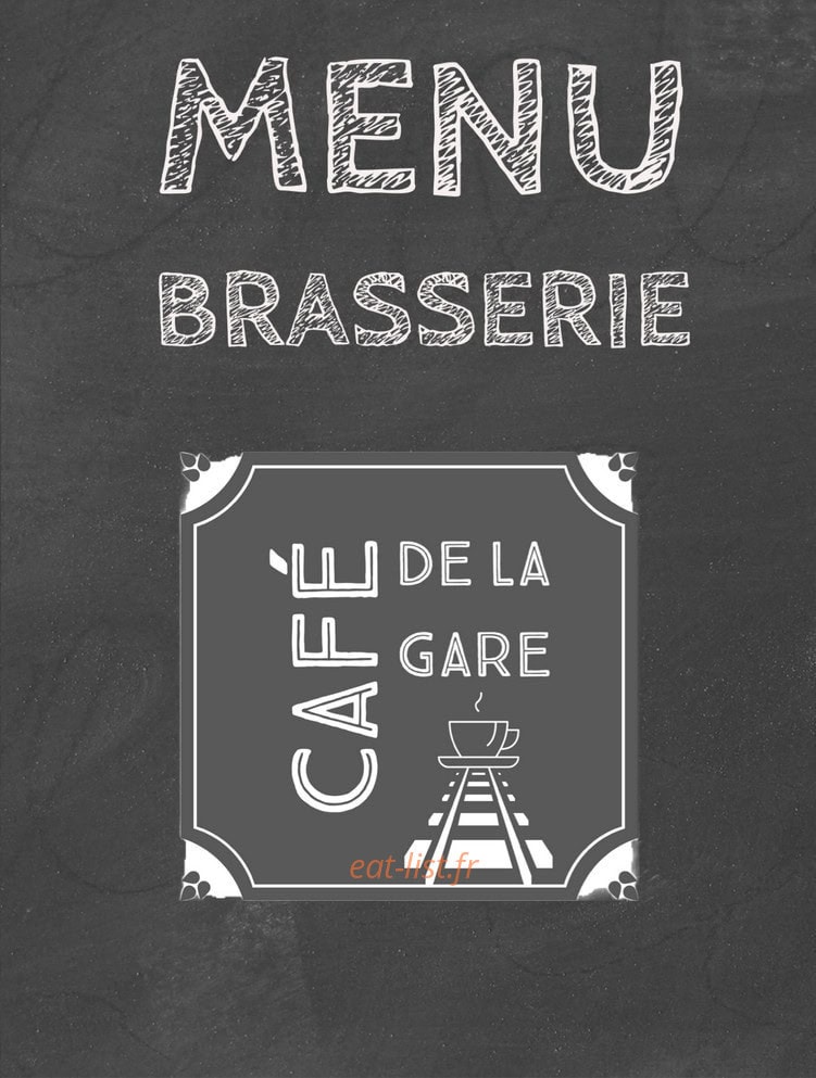 Café de la Gare — carte page 1