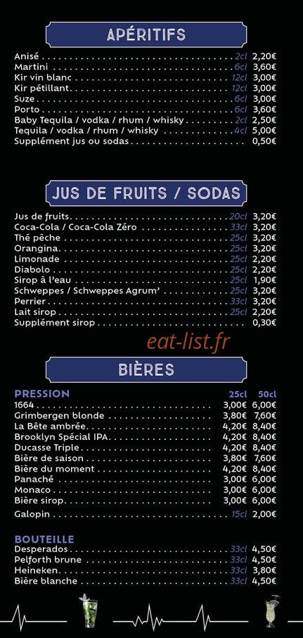 Café de la Gare — carte page 8
