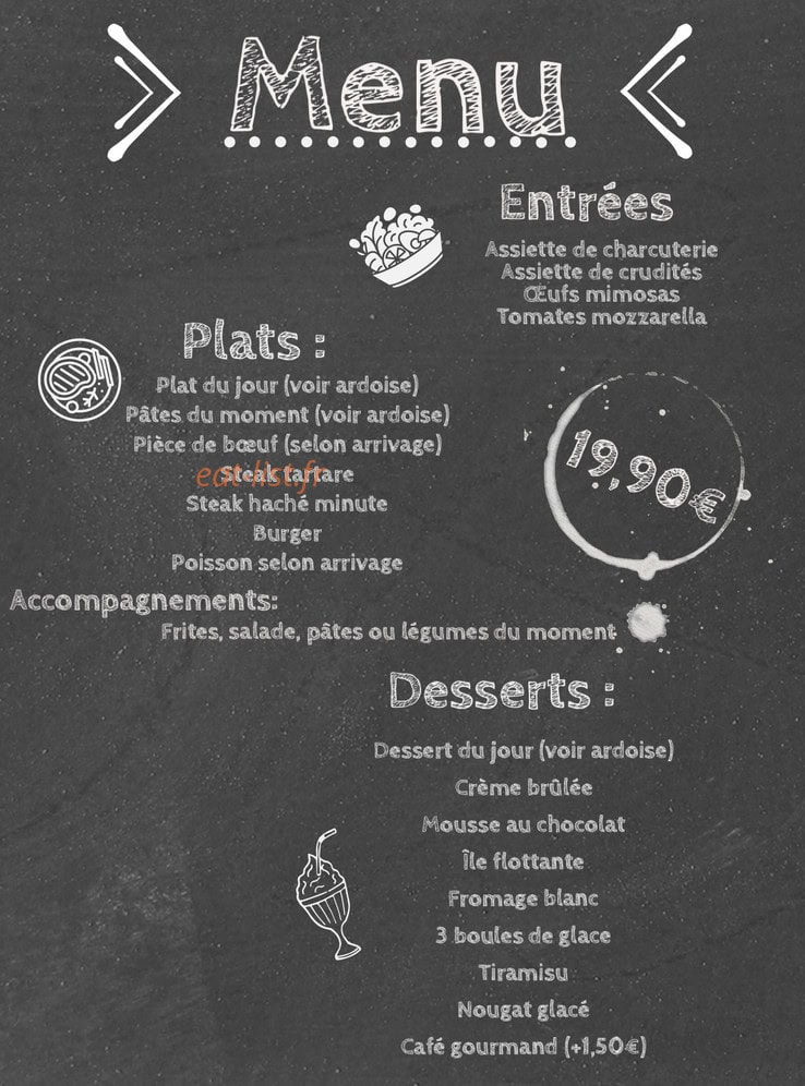 Café de la Gare — carte page 3