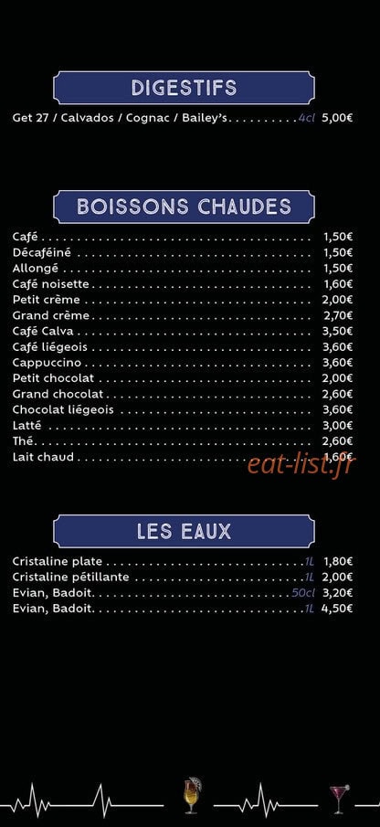 Café de la Gare — carte page 9