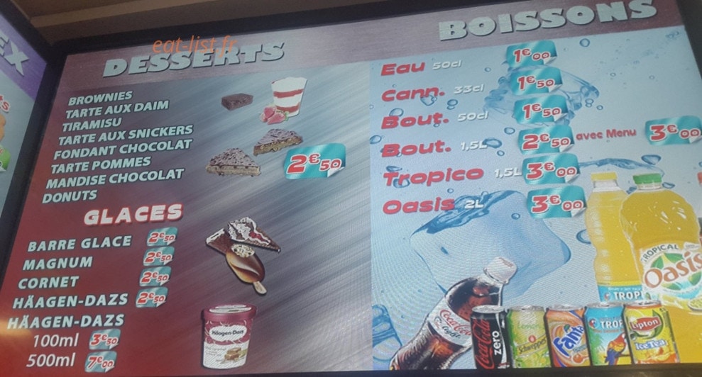 Delice kebab — carte page 9