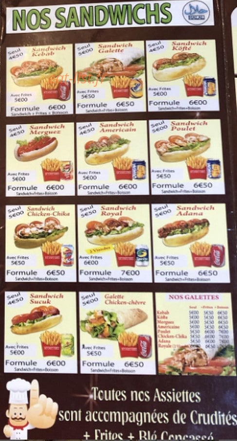 Istanbul Grill — carte page 3