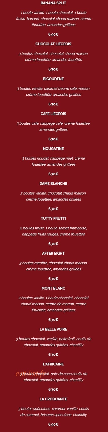 La Crêpe dans le Bec — carte page 13