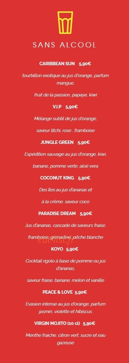 La Crêpe dans le Bec — carte page 11