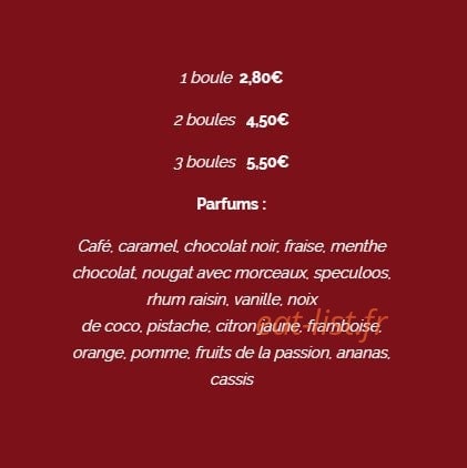 La Crêpe dans le Bec — carte page 15