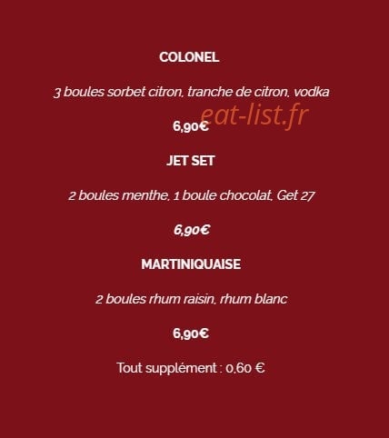 La Crêpe dans le Bec — carte page 14