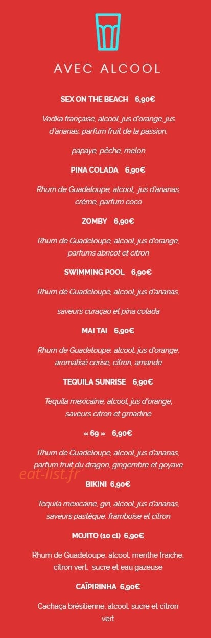 La Crêpe dans le Bec — carte page 12