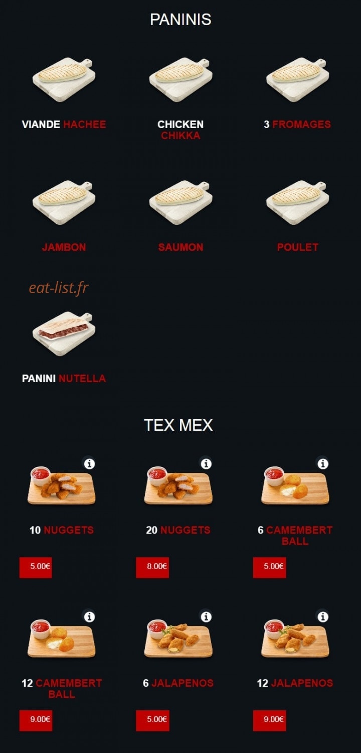 Délices Pizza — carte page 8