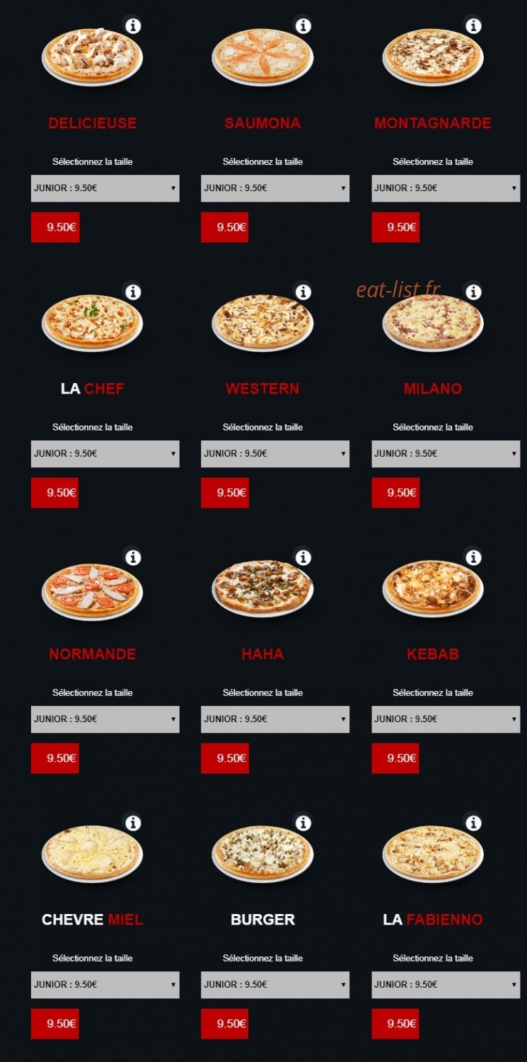 Délices Pizza — carte page 5