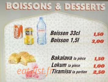 Kebab Istanbul — carte page 5