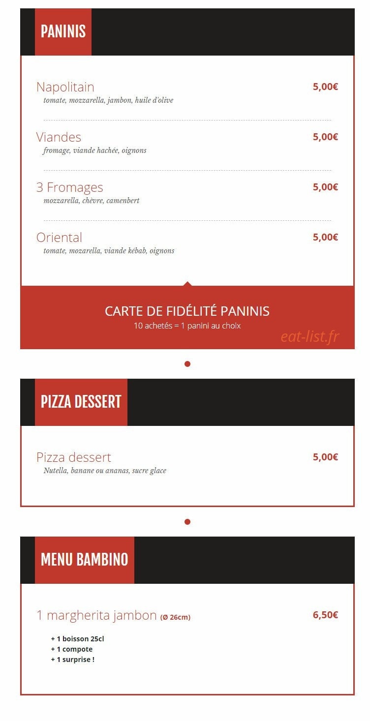 Pizzaluccia — carte page 5