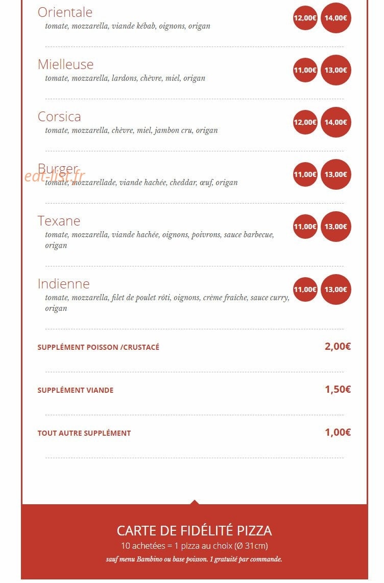 Pizzaluccia — carte page 4