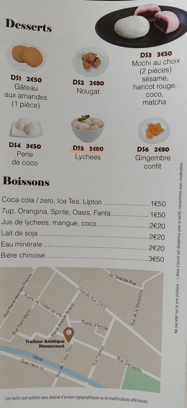 Traiteur asiatique — carte page 6