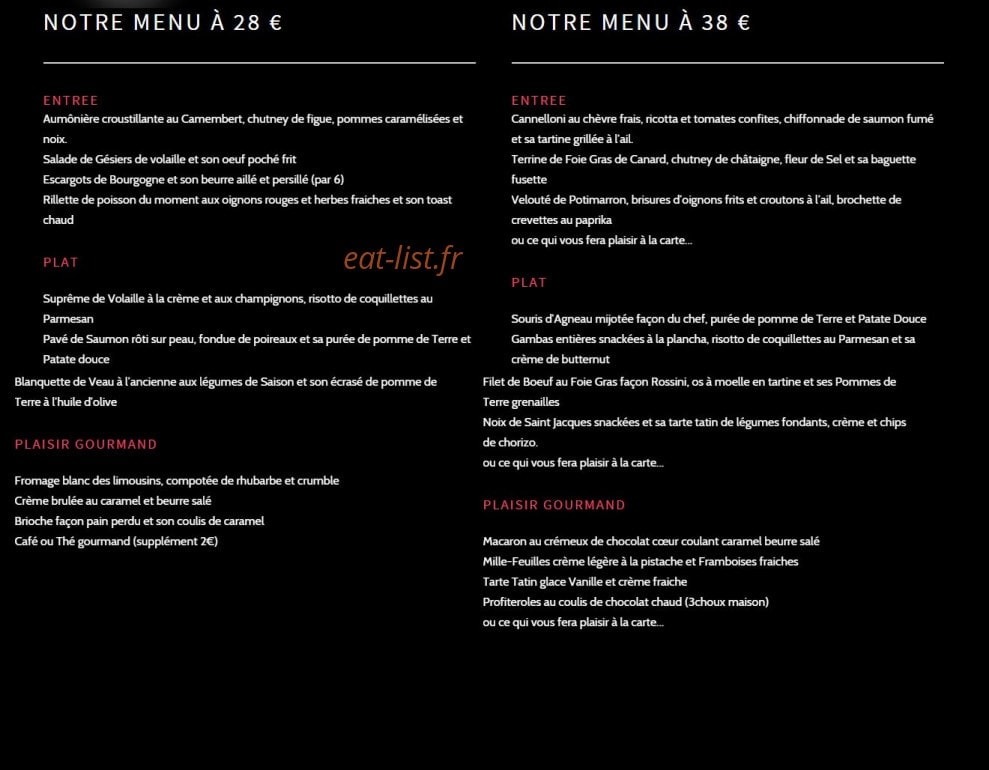 Plaisir gourmand 27 — carte page 6