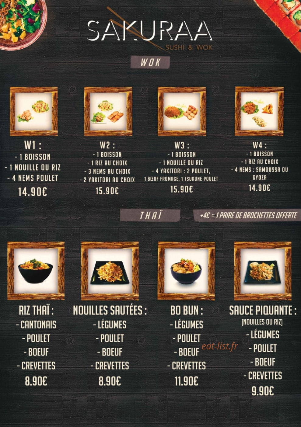 Sakuraa Sushi — carte page 5