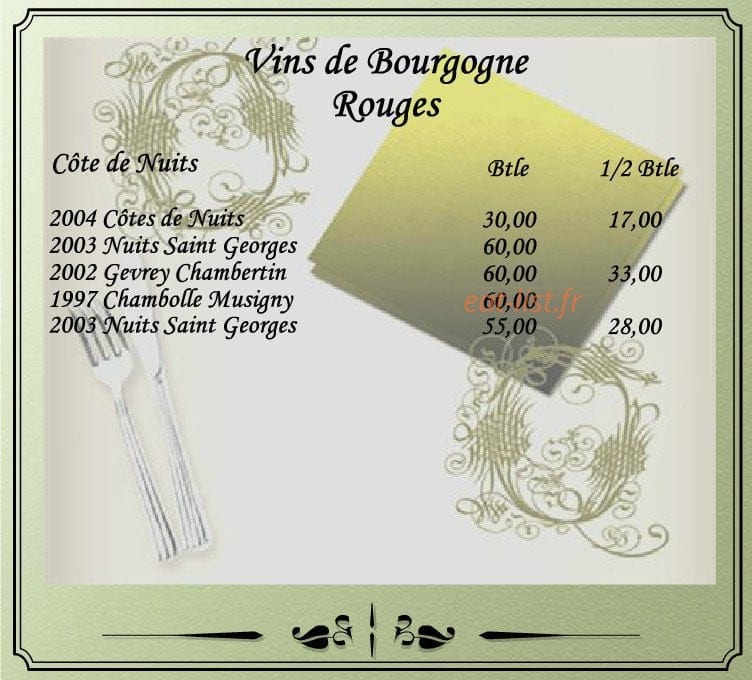 Auberge De L'Andelle — carte page 15