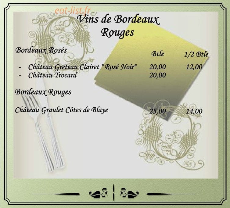 Auberge De L'Andelle — carte page 20