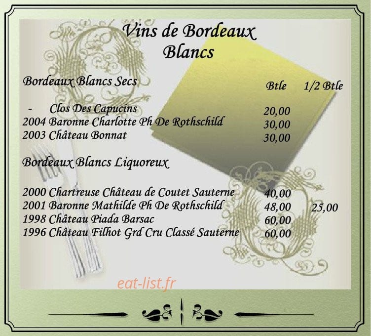Auberge De L'Andelle — carte page 21