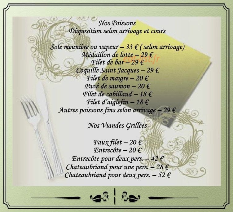 Auberge De L'Andelle — carte page 2
