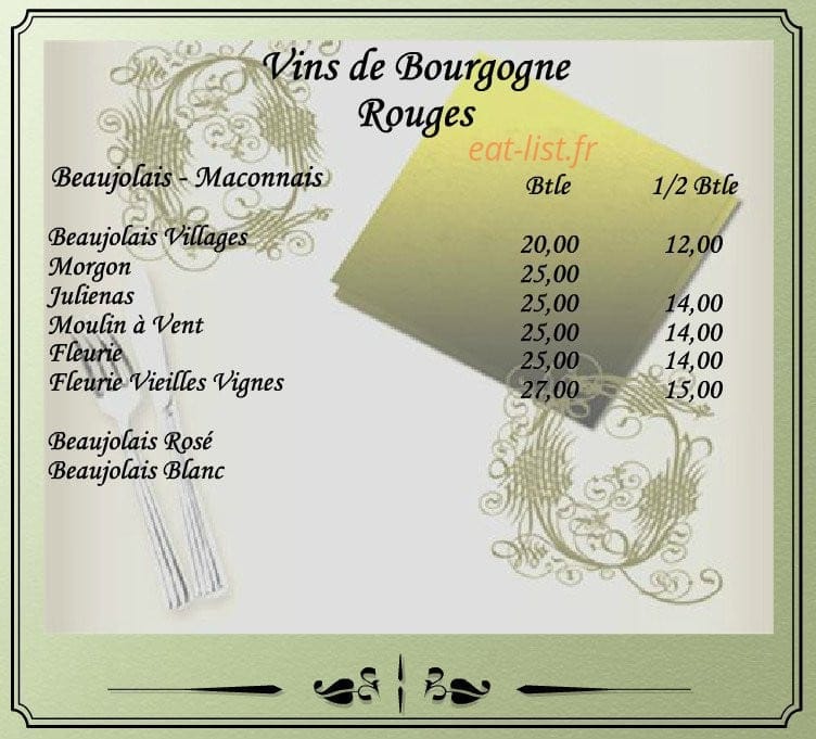 Auberge De L'Andelle — carte page 16