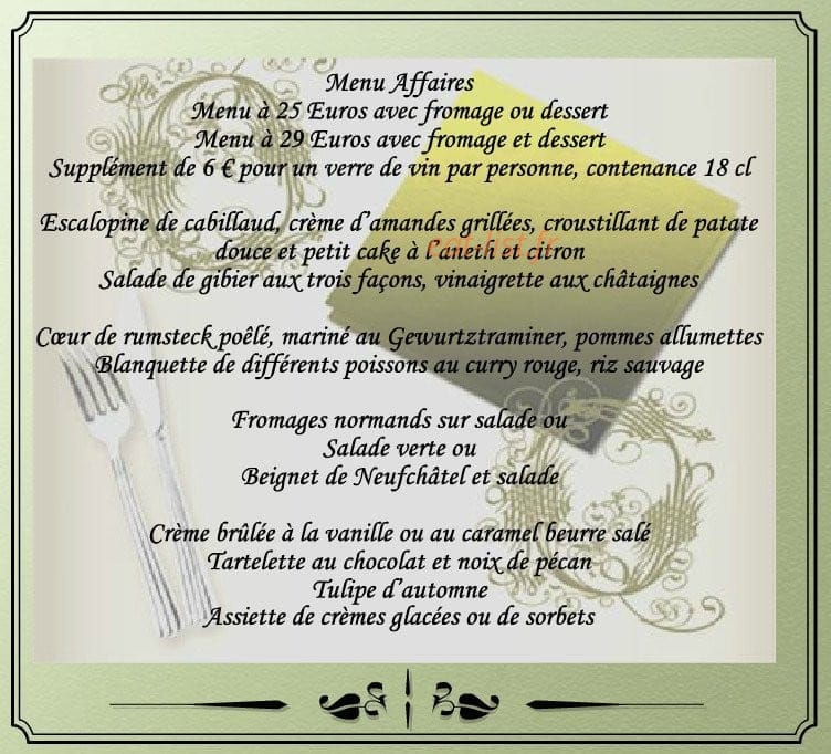 Auberge De L'Andelle — carte page 9