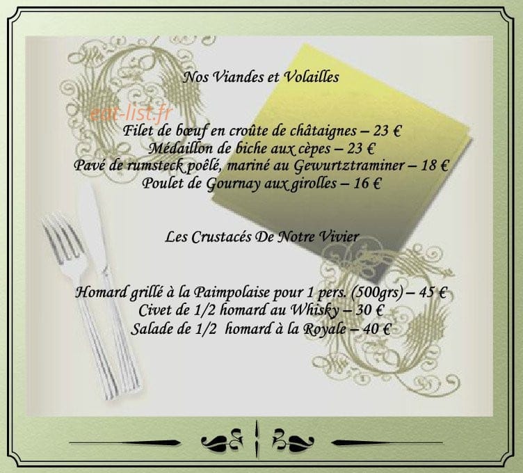 Auberge De L'Andelle — carte page 3