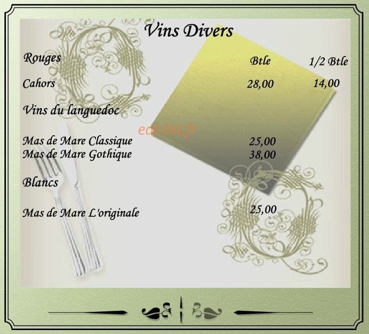 Auberge De L'Andelle — carte page 24