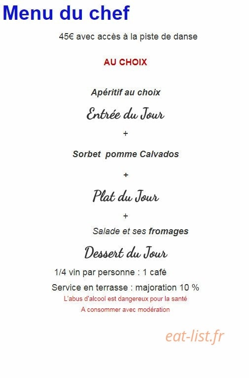 La Guinguette des Ecluses — carte page 3