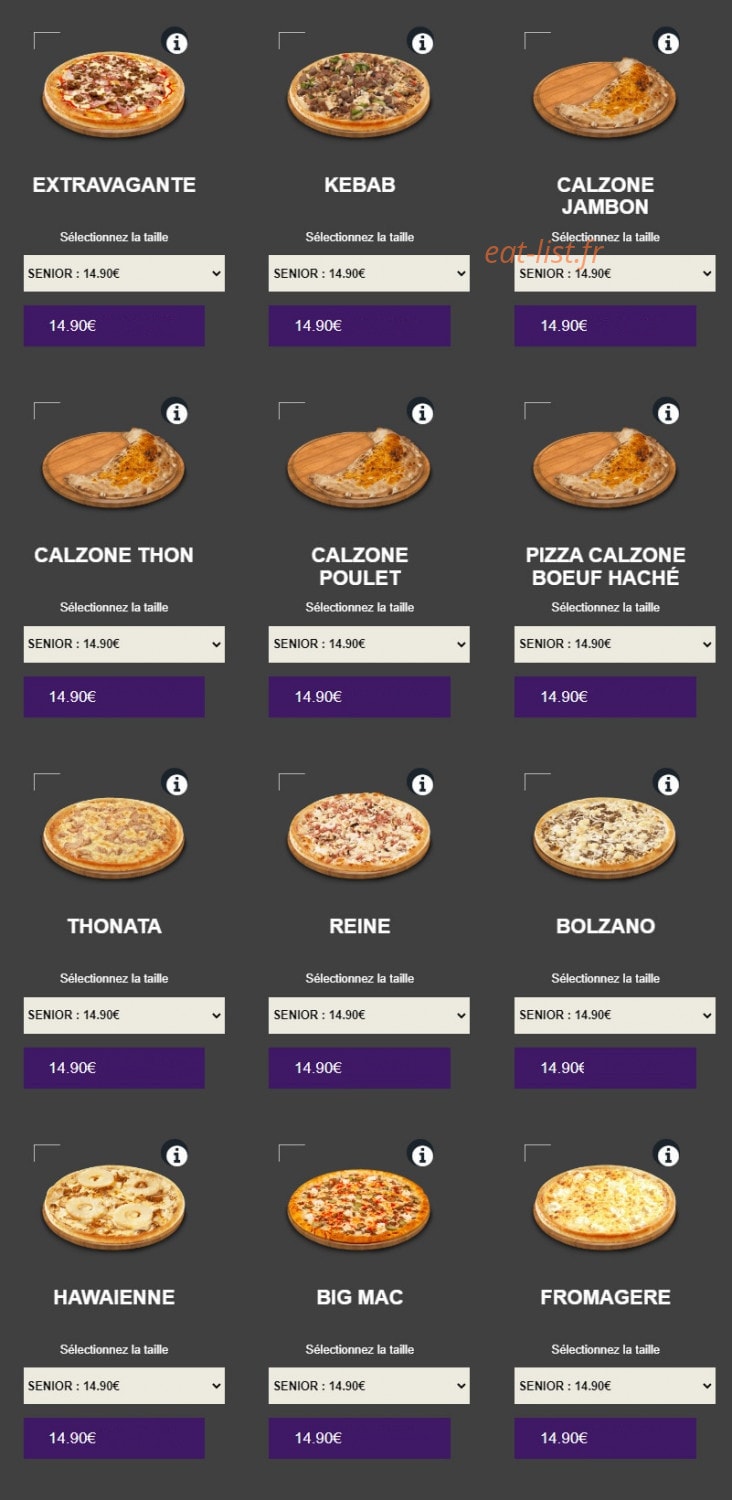 Crusty food — carte page 2
