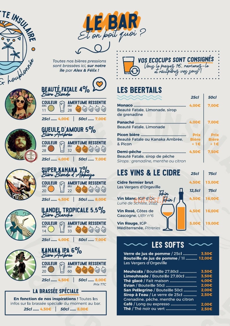La Guinguette Insulaire — carte page 2
