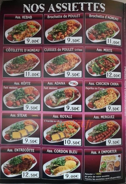 Resto charleval — carte page 1
