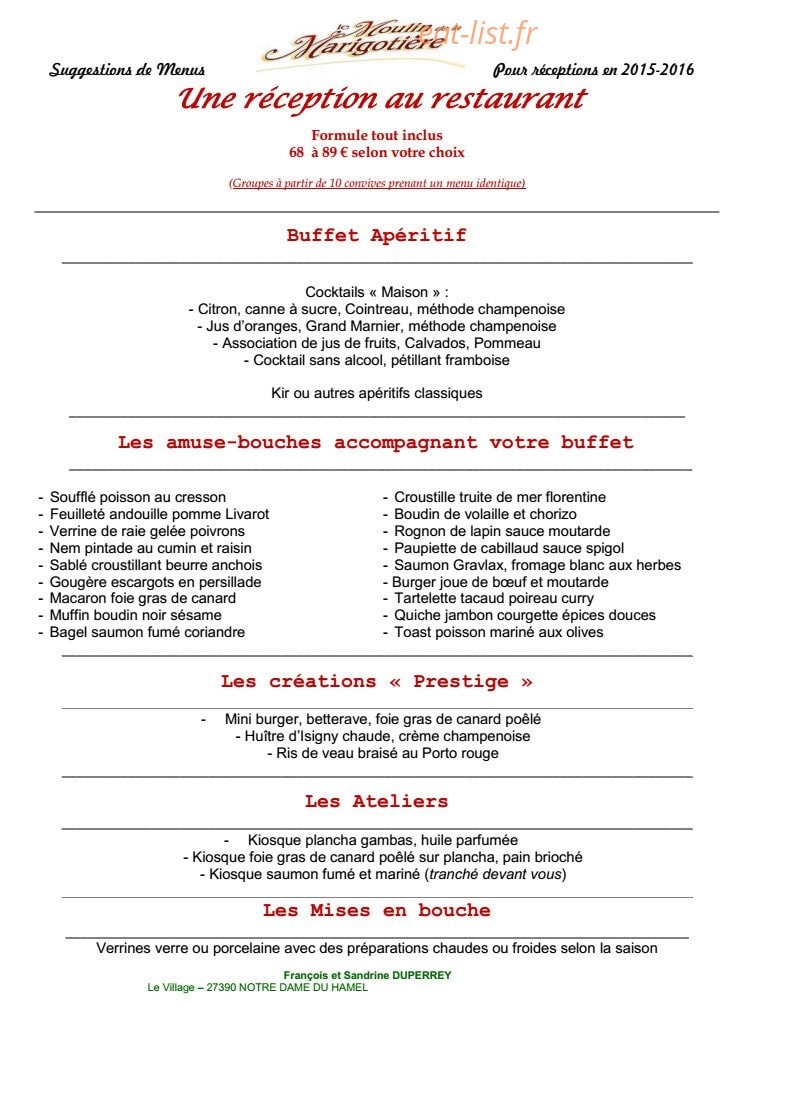 Le moulin de La Marigotière — carte page 6