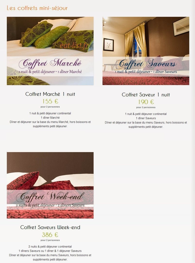 Hostellerie d'Acquigny — carte page 6