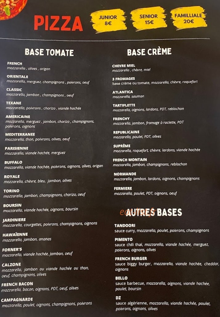 À la french — carte page 1