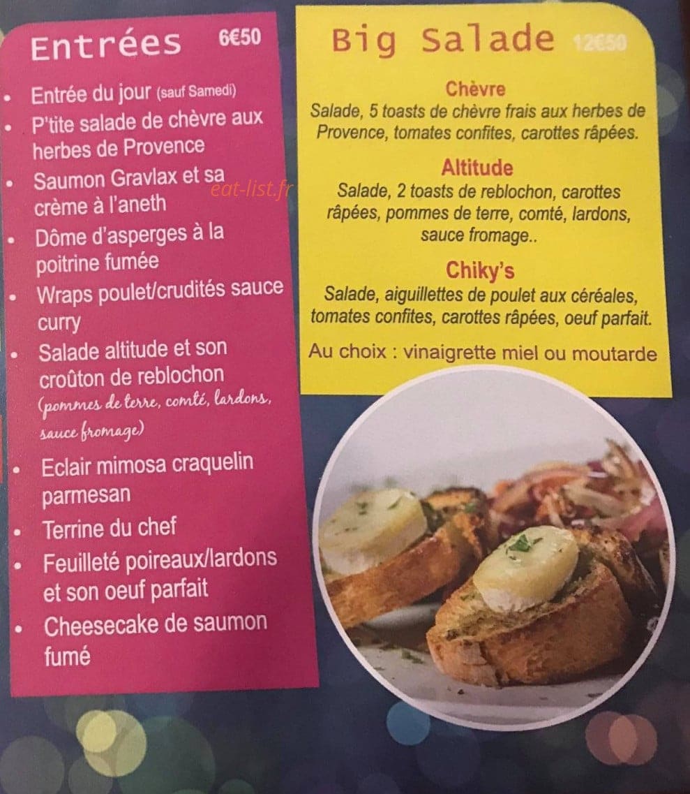 Brasserie du parvis — carte page 2