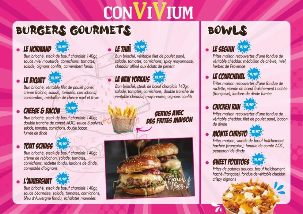 Convivium — carte page 1